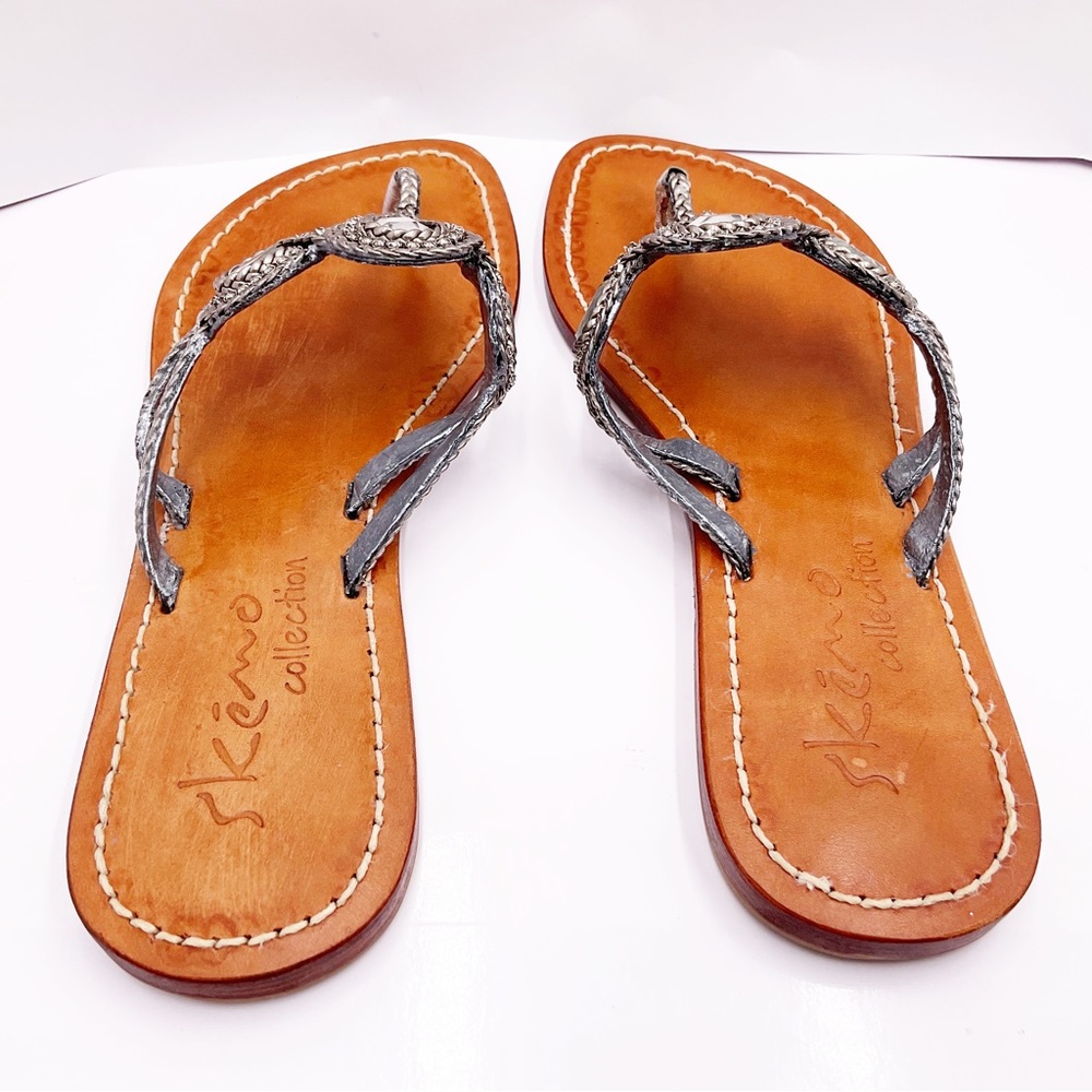 {Skemo Collection} Silver Embellished Slippers - Picture 7 of 16